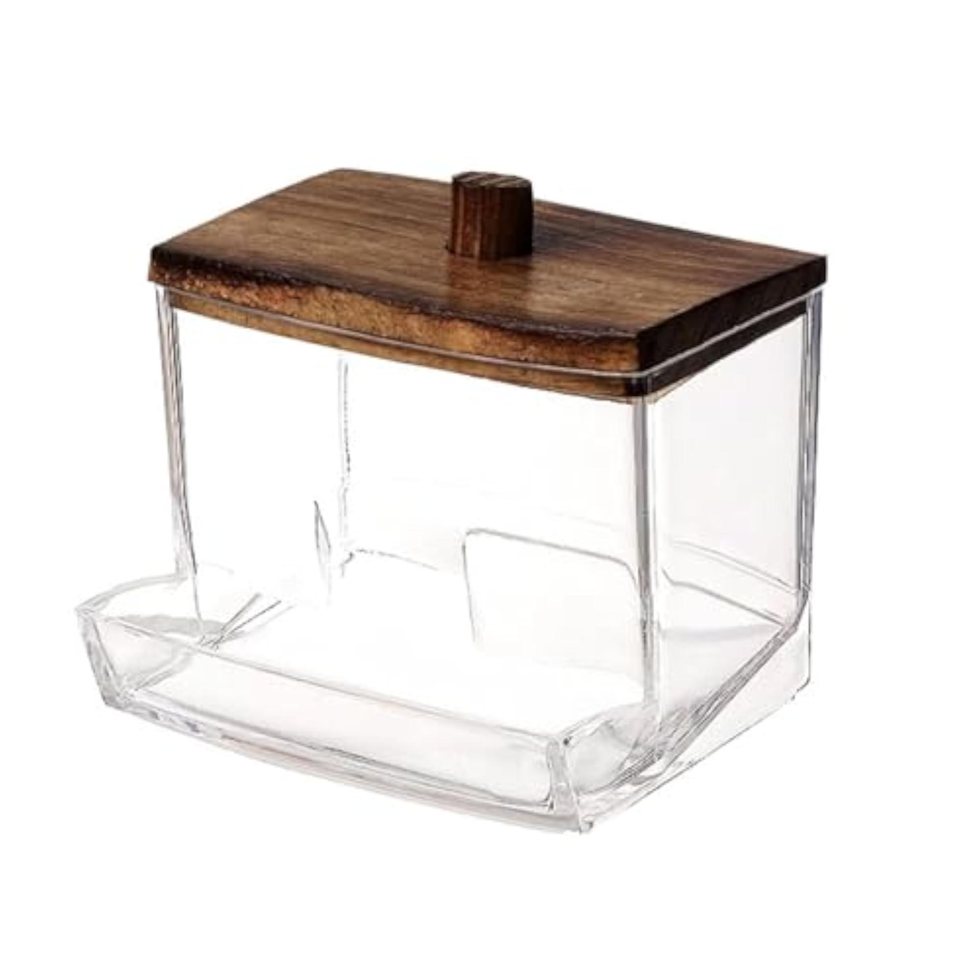 Cotton Swab Storage Canister, Transparent Canister